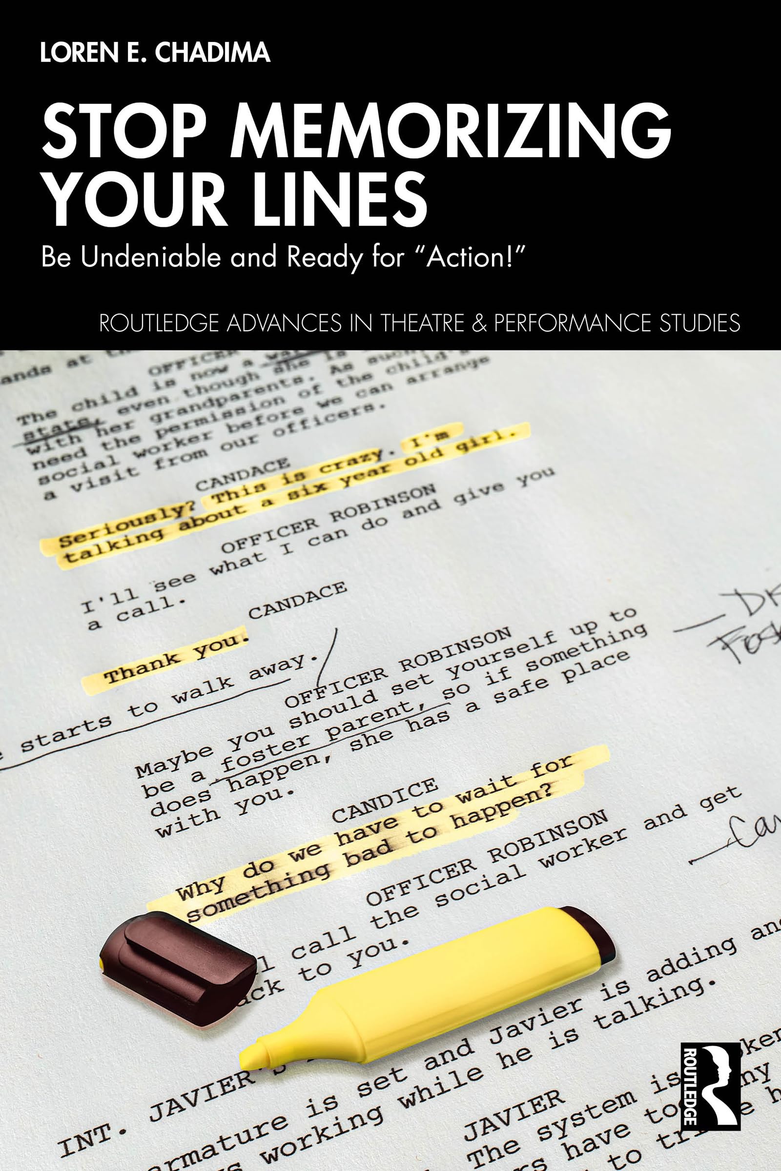 Ouvrage Routledge Stop Memorizing Your Lines pour recherche théâtrale