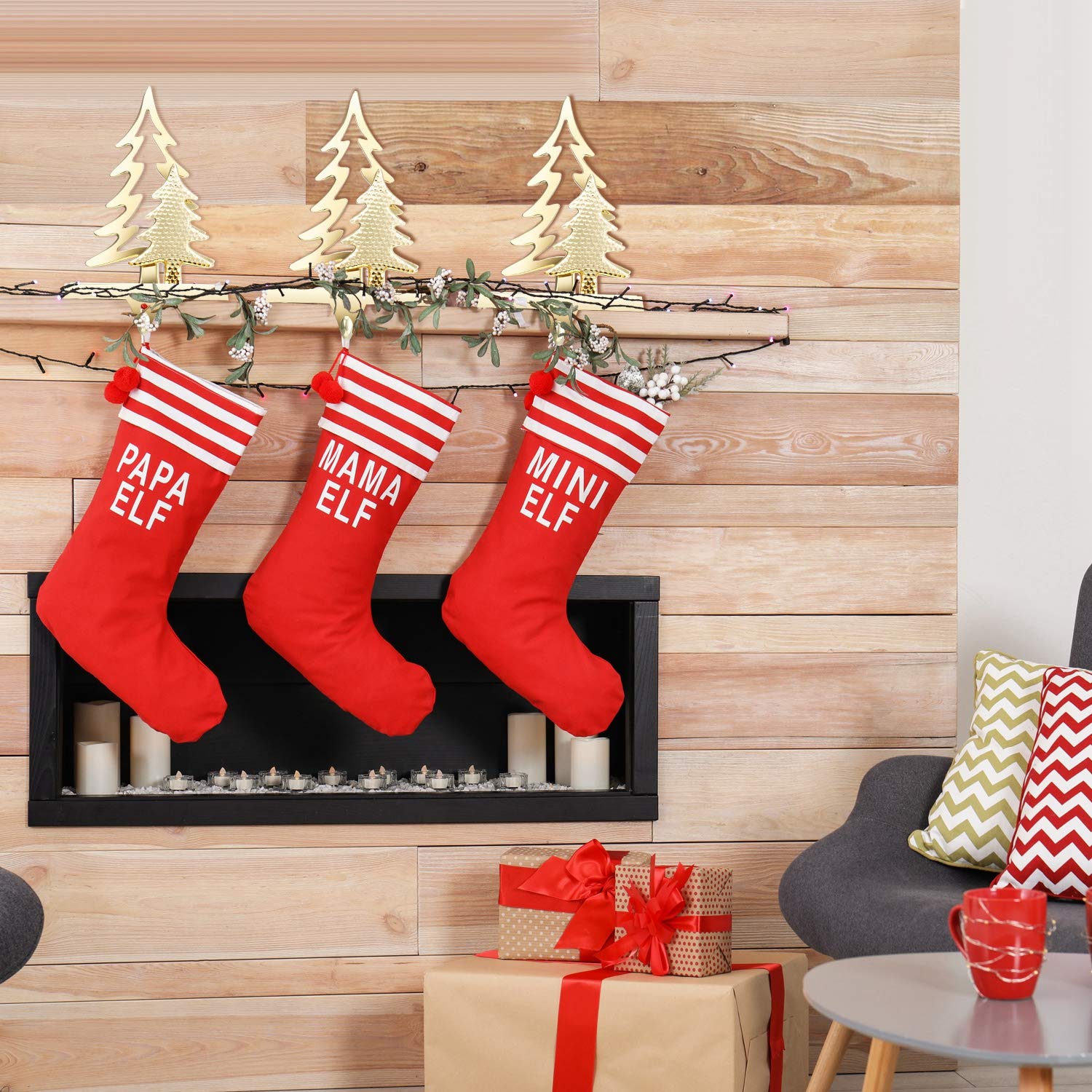 Lot de 2 Crochets pour Chaussettes de Noël