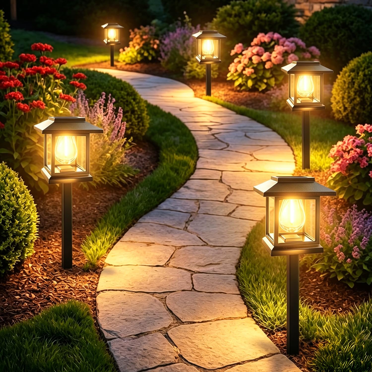 Bensack Solar Pathway Lights 14 Pack