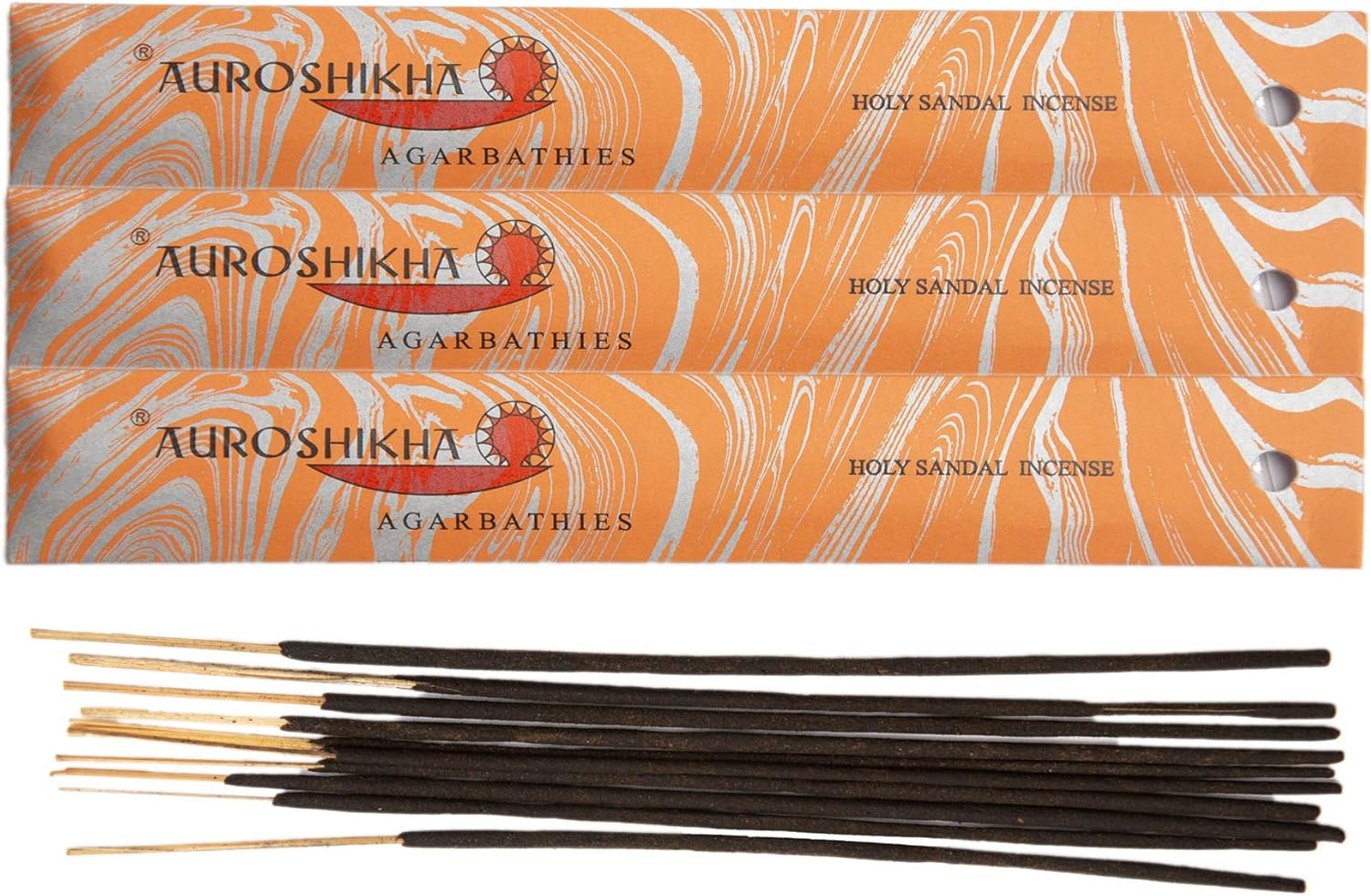 Marbling ~ Holy Sandal ~ Incense 10 Sticks (10 Pack - Total of 100 gram)