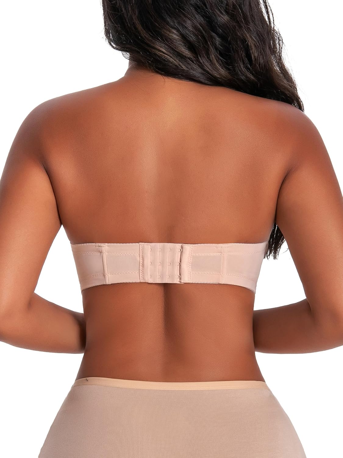 Strapless Bras for Women Large Breasts with Clear Straps, No Harm No Burn Cup B/C/D/DD/DDD/G