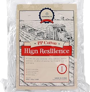 425g/15oz KORONETA Premium Polyester Fiber,Pure White,Dolls and Pillow Stuffing