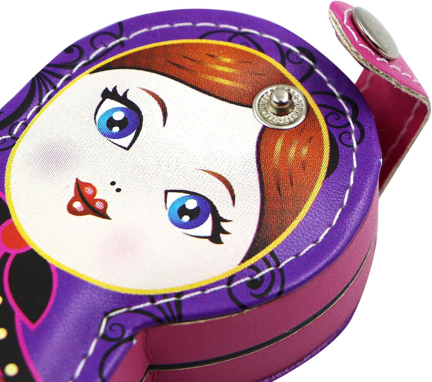 Aibearty Adorable Russian Doll Pattern Stainless Nail Clippers Set of 6Pcs, Professional Grooming Kit, Nail Tools with Luxurious Travel Case image 5