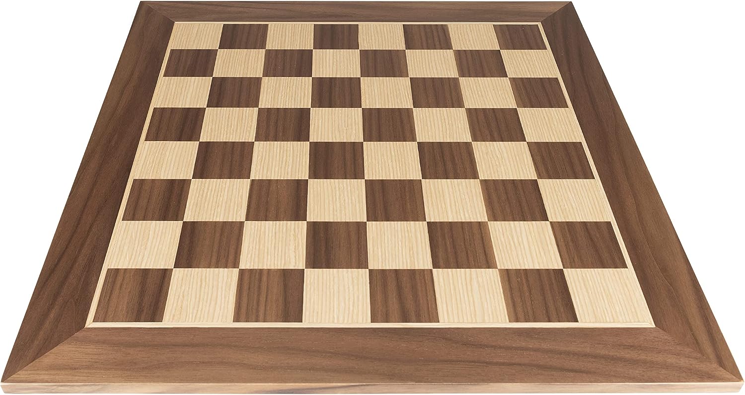 Standard Tournament Size Wooden Chess Set Embassy Oak Burl - 4.25" King / 20" Board