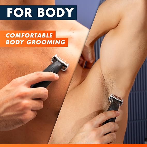 Gillette Fusion One Face and Body Electric Beard Trimmer Men with One Blade