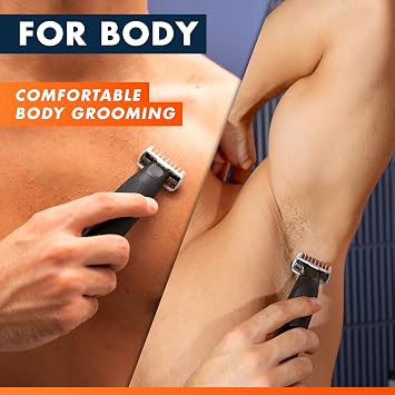 Gillette Fusion One Face and Body Electric Beard Trimmer Men with One Blade