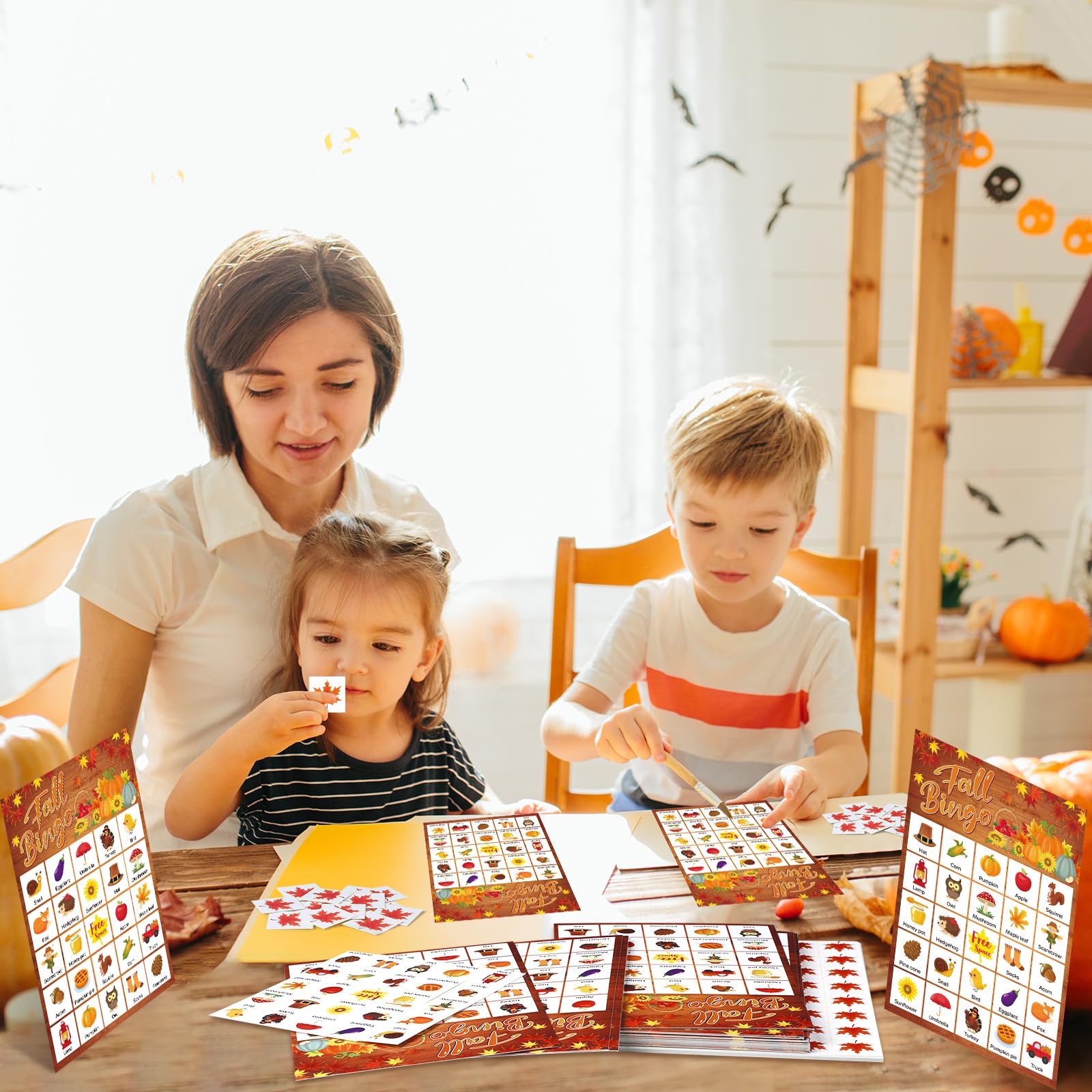 Amazon.com: Shappy 39 Pcs Fall Bingo Game Cards for Kids Adults 28