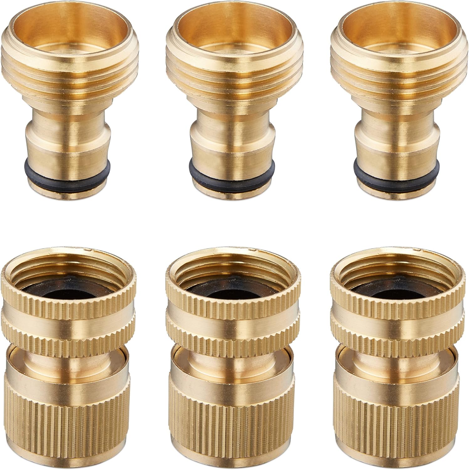 Relaxdays Set da 3 Vasi per Fiori, Fioriere Quadrate in Legno, con Rivestimento, per Interni, 3