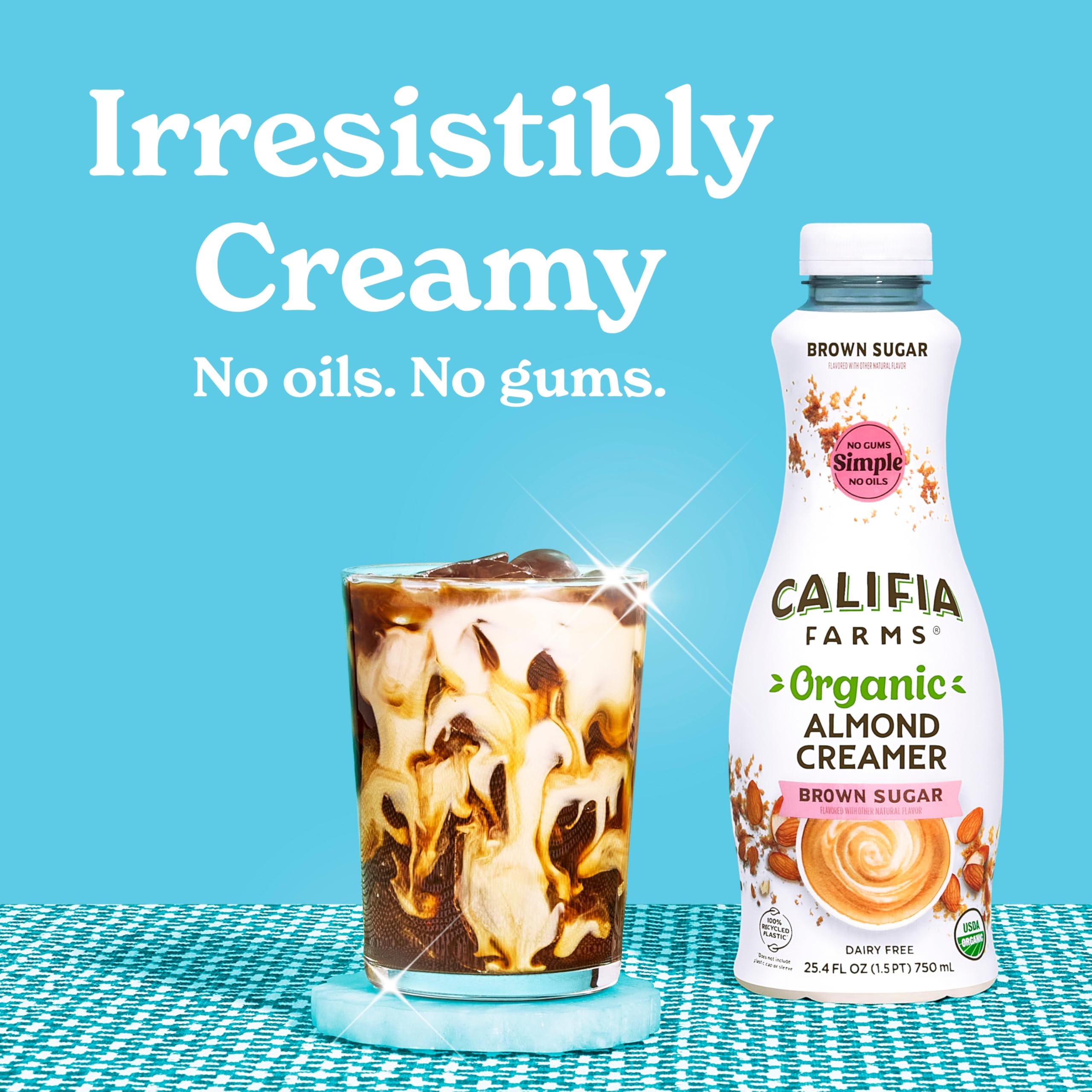 Califia Farms - Organic Brown Sugar Almond Milk Coffee Creamer 25 4 Oz Dairy Free Plant Based Vegan — view 3