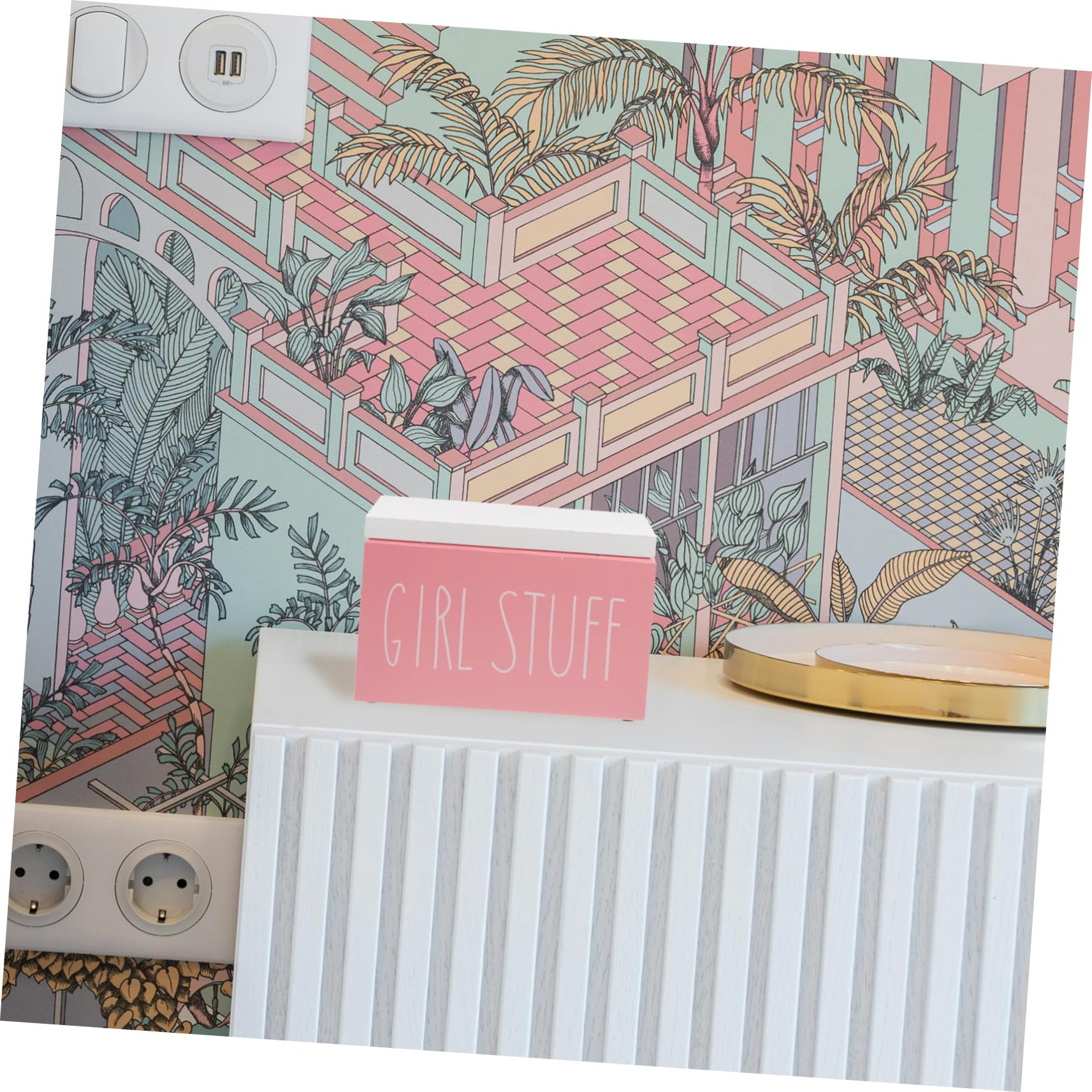 Holz Aufbewahrungsbox mit Deckel für Damenbinden Badezimmer Organizer Sanitary Napkin Storage Box Feminine Product Pad Holder Nachhaltige Tisch Aufbewahrung