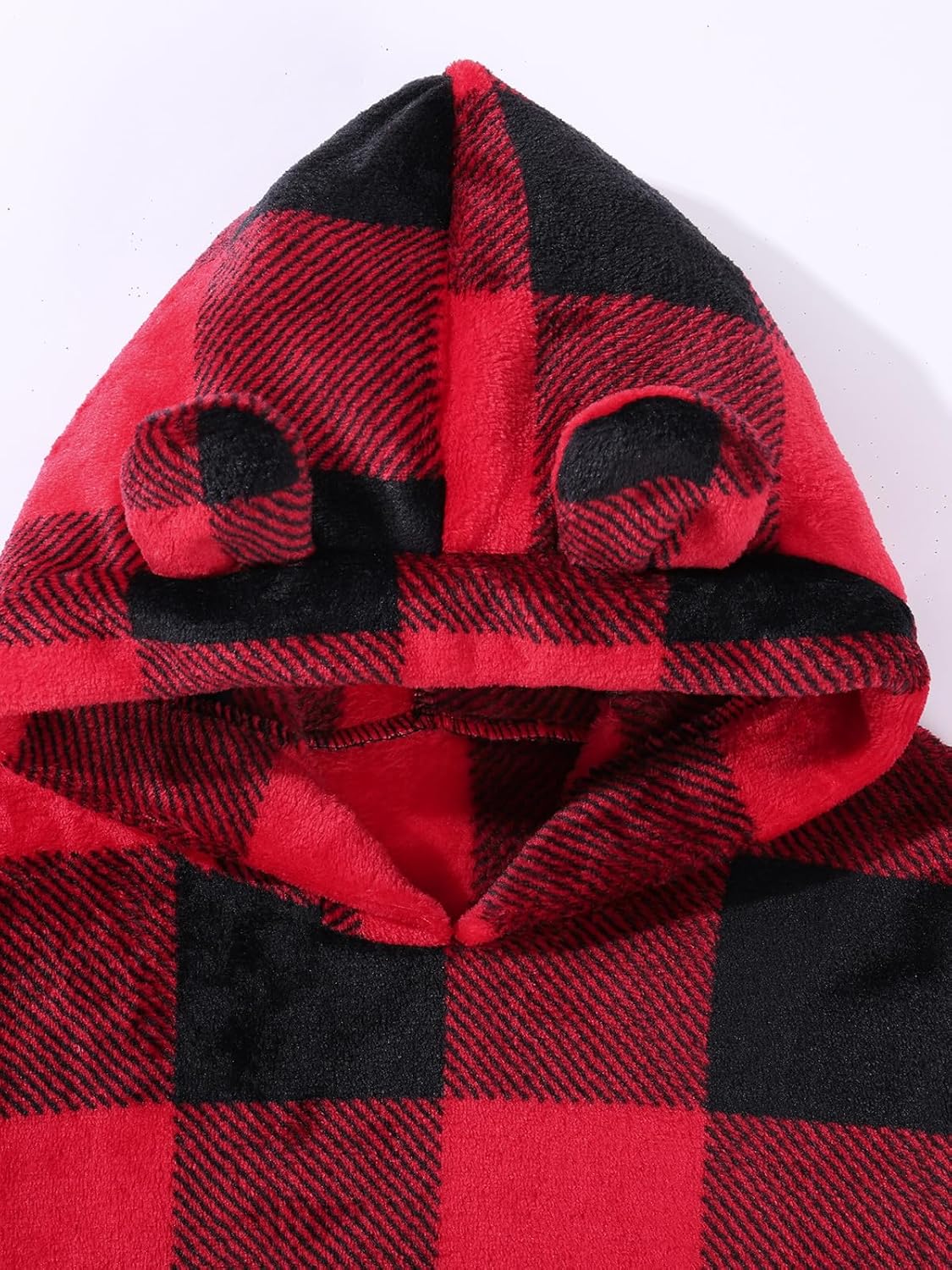 Girls 2 Piece Outfits Cozy Fleece Bear Ear Hoodie Sweatshirt & Sweatpants Set Fall Winter Warm Sweatsuit for Kids 6-14Y - Image 6