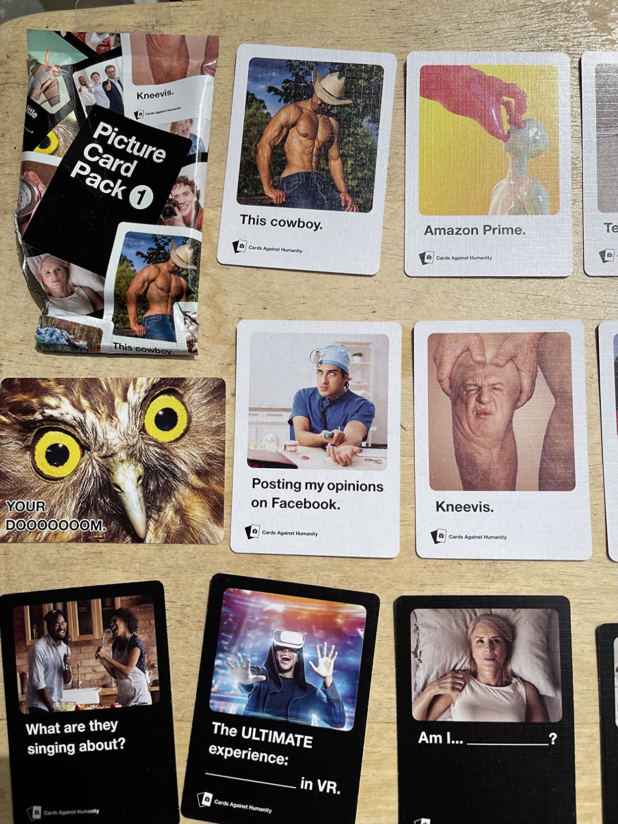 1/mo Finance Cards Against Humanity Picture Card Pack 1 •