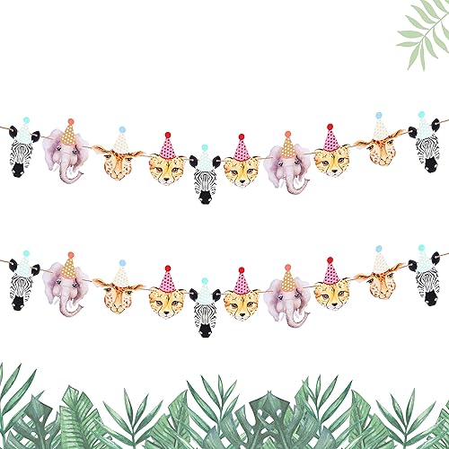 Cartel de animales de selva, safari de selva, baby shower, decoración temática de animales del bosque, suministros para fiestas de cumpleaños de