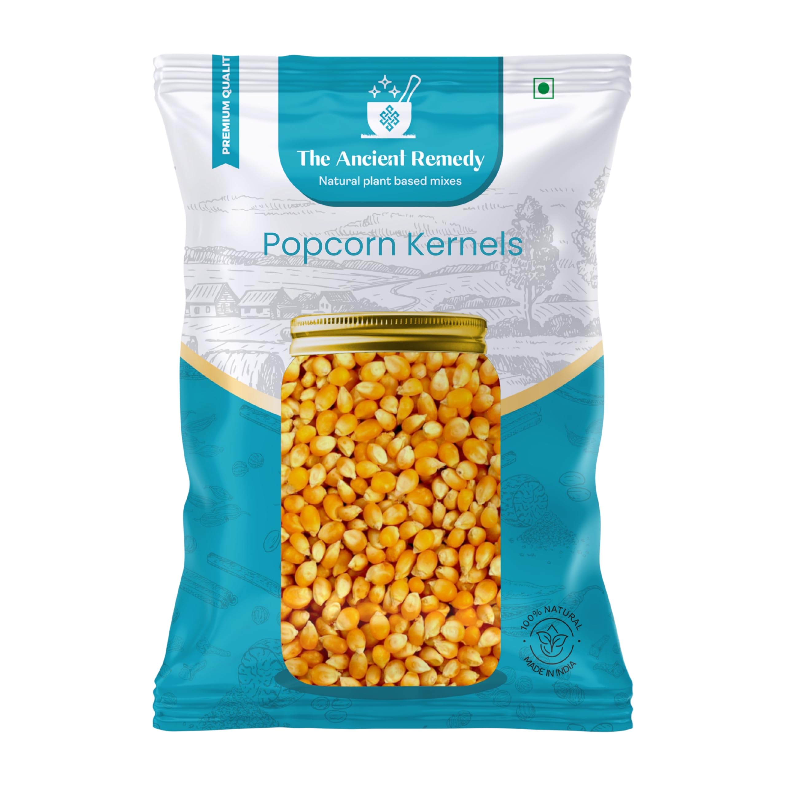 THE ANCIENT REMEDY Popcorn Kernels 880g Pouch | Premium Popping Corn Seeds | High Expansion Maize Kernels | Ideal for Home, Microwave & Machine Use | Fresh & Clean Pack-picture-24
