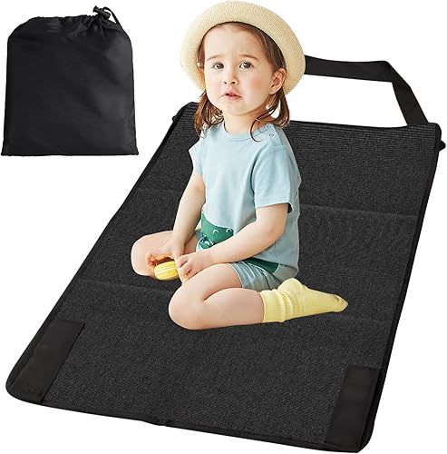 Reposapiés de avión para niños, cama de viaje para niños pequeños para avión, extensor de asiento para descansar las piernas y acostarse, artículos