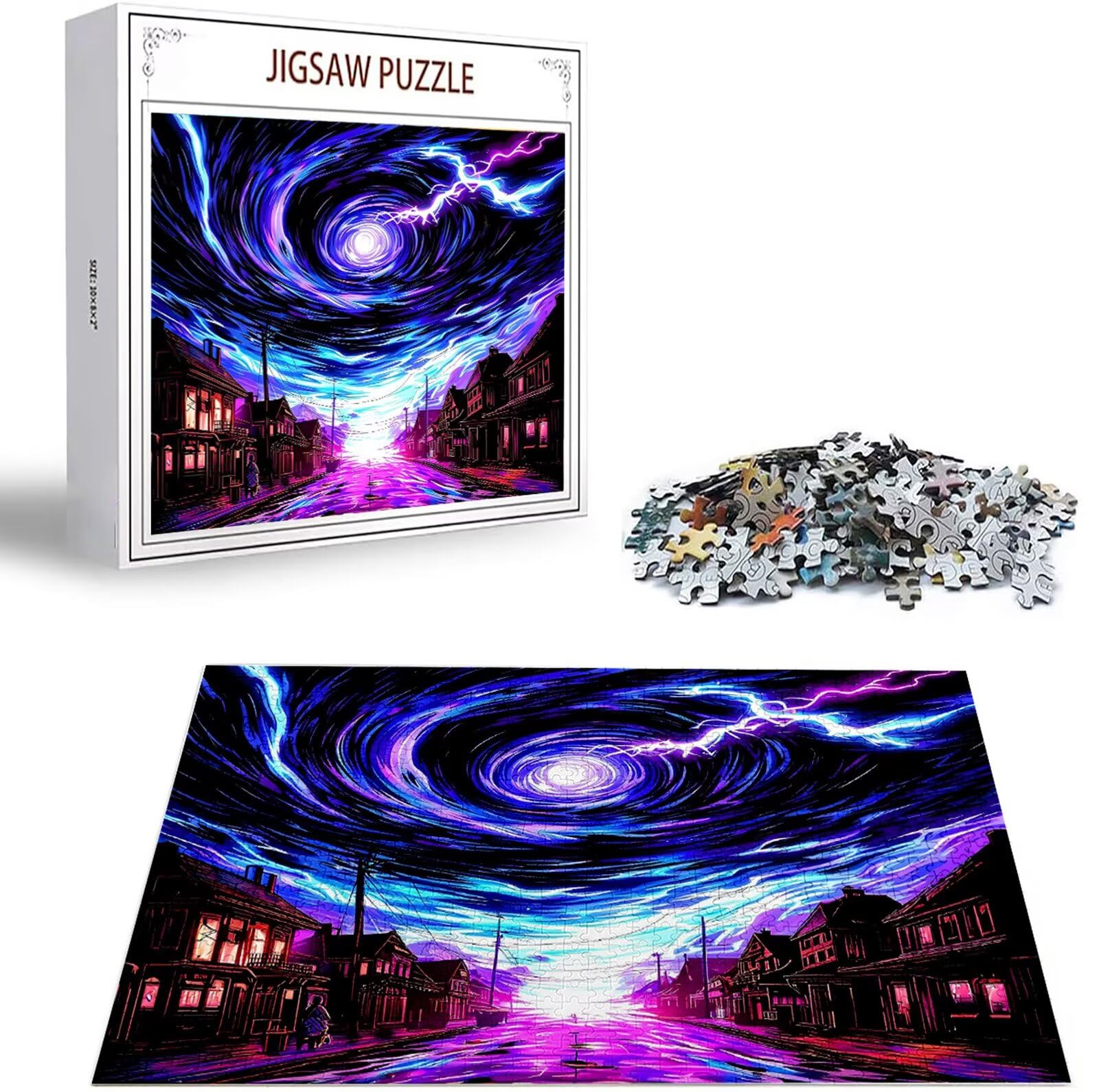 Puzzle 1500 elementów Dorośli gwiaździste niebo, puzzle 1500 elementów idealnie zagnieżdżone litery z tyłu, krajobraz gra edukacyjna wyzwanie policzek sztuka klasyczne puzzle, dla dorosłych i