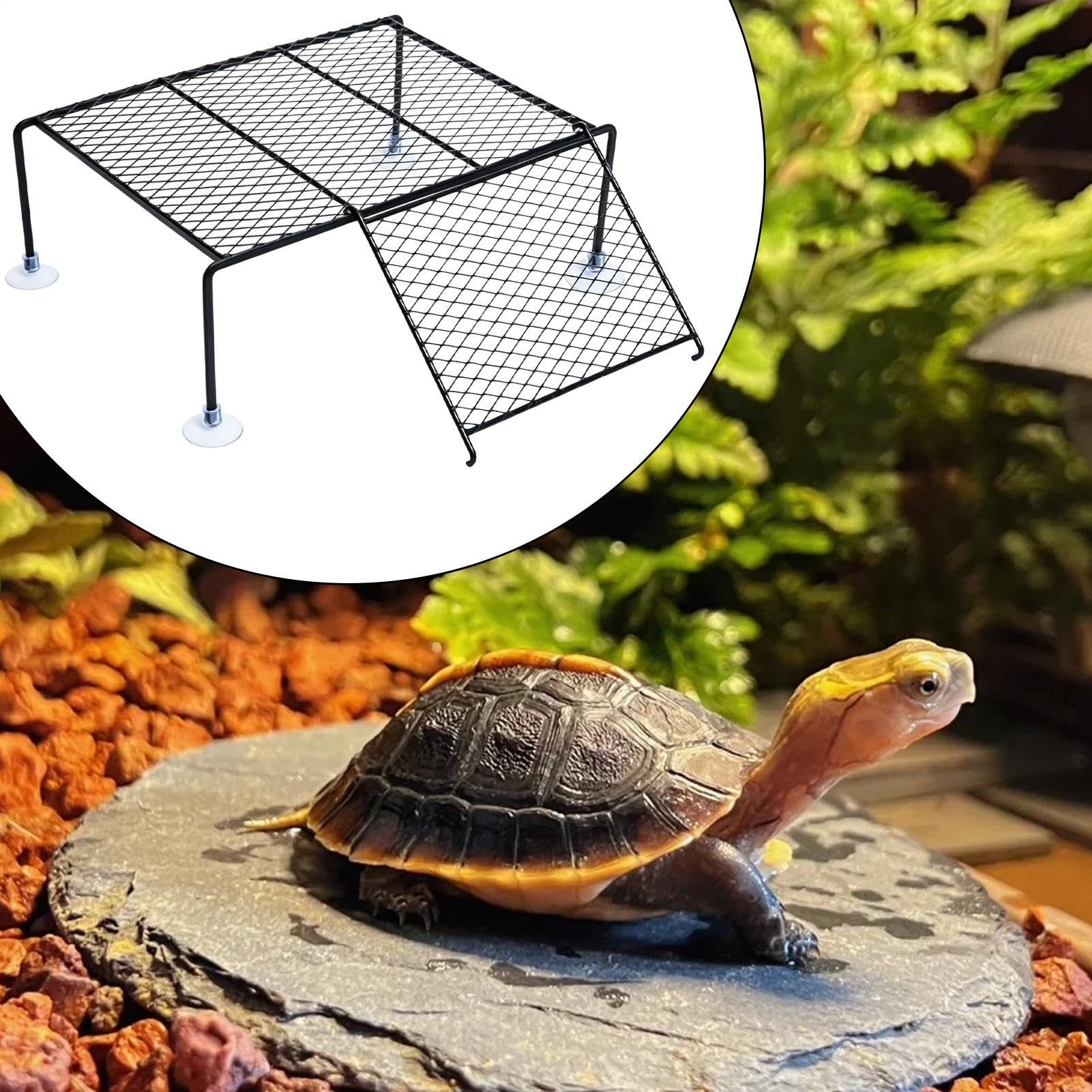 Plataforma para Tomar El Sol para Tortugas Acuáticas: Rampa De Escalada, De Descanso, Muelle Flotante con Soporte De, Muelle De Hábitat para Múltiples Mascotas para Tortugas Acuáticas, Sa