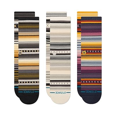 Stance Curren 3 Pack Knee High Socks Shoes Forest