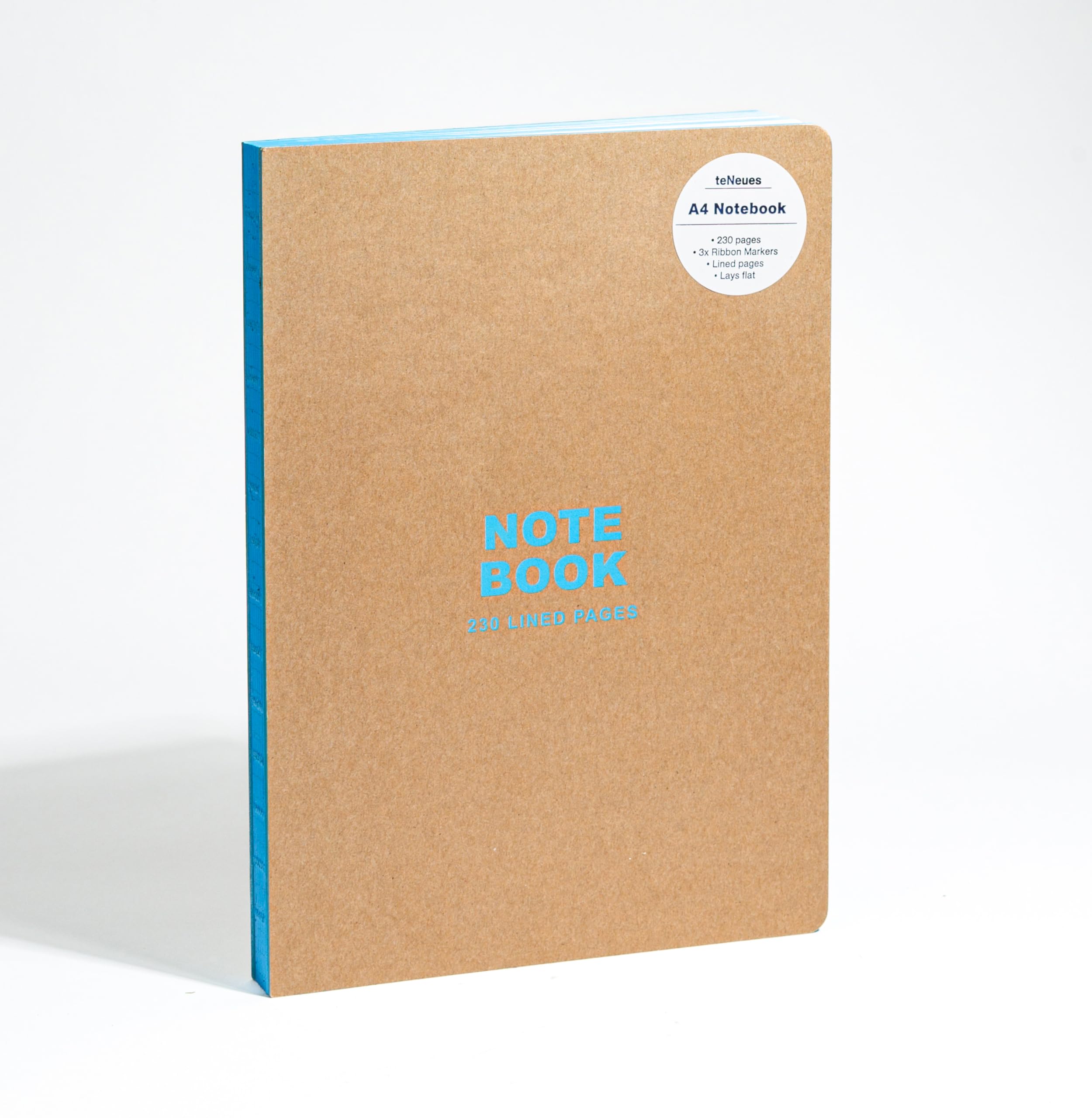 Kraft and Blue A4 Notebook: Lined Paper NOTEBOOK 9781623259419