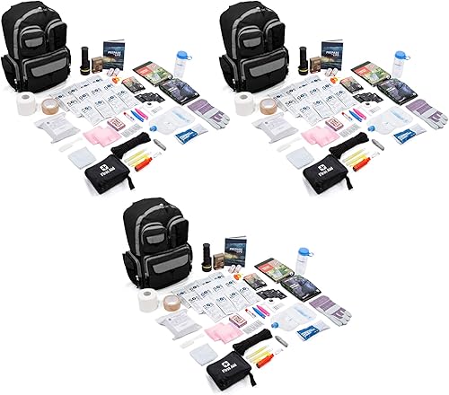 Miniatura 15 de Emergency Zone Kit de supervivencia urbana de lujo para 5 personas, suministros de emergencia de 72 horas, alimentos, agua, manta, paracord