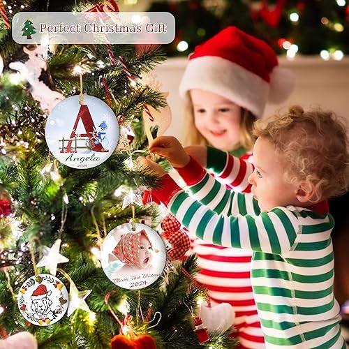 Miniatura 121 de Adornos personalizados para perro para árbol de Navidad 2024, adorno de Navidad personalizado para perros con nombre, regalos de decoración de árbol