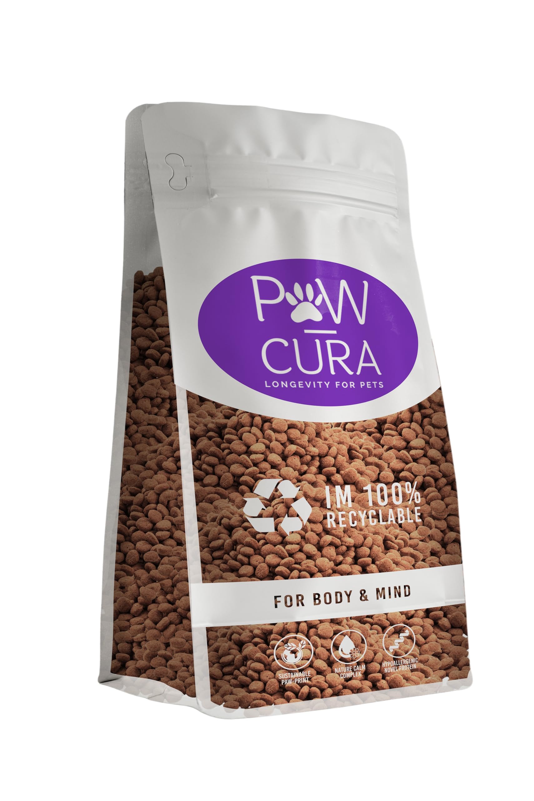 Premium Dry Dog Food for Large Breeds - High Protein Insect-Based Formula, Hypoallergenic Dog Food - Gentle on Sensitive Stomachs - Sustainable Nutrition by Pawcura