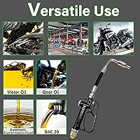 Vista 5 de Válvula de control de aceite manual con boquilla dispensadora de 1/2 pulgada NPT, 150-1500 Psi, 100Bar, válvula de control de bomba de transferencia