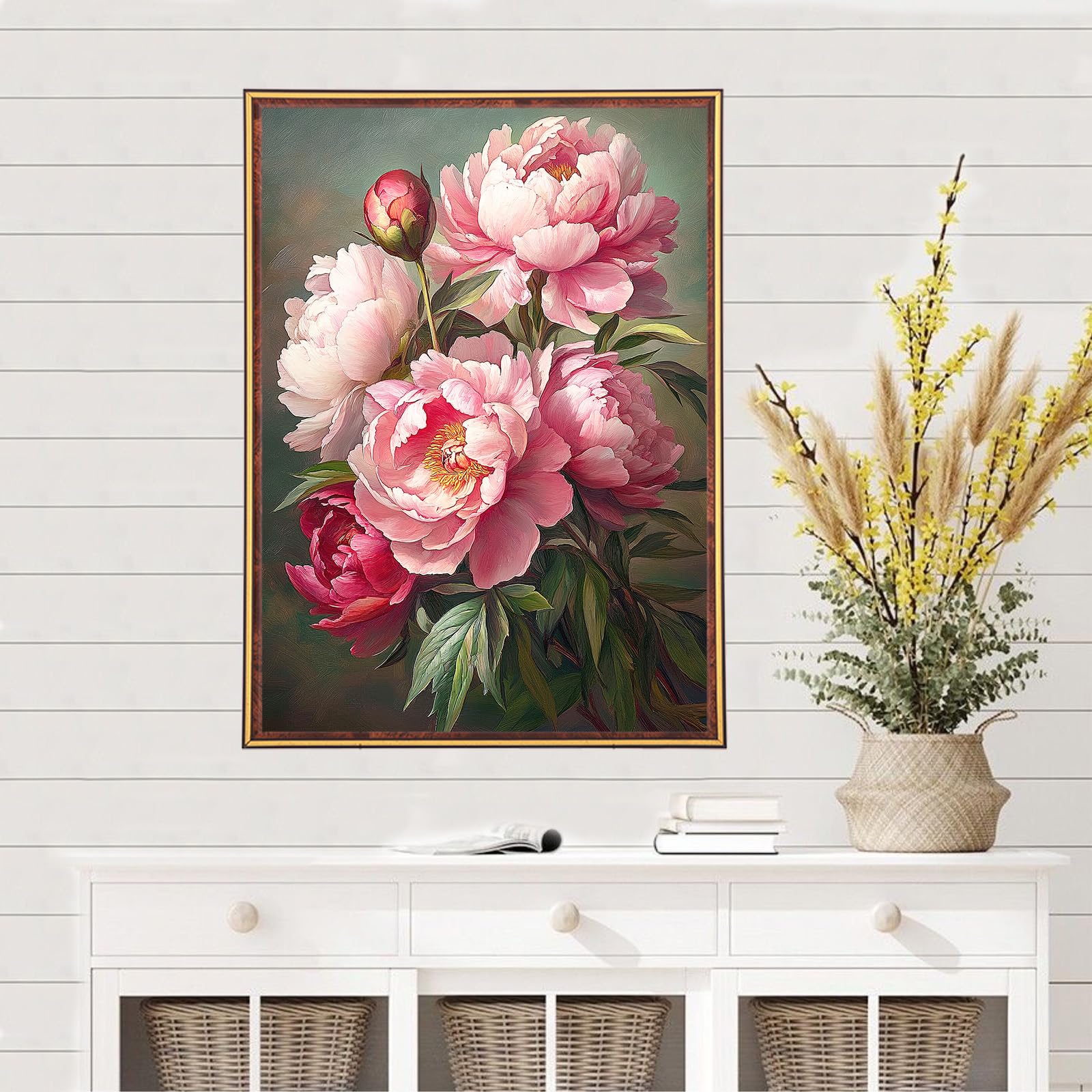 5D Peony Diamond Art Kit - Beginner DIY Painting -2 5D Peony Diamond Art Kit - Beginner DIY Painting -2