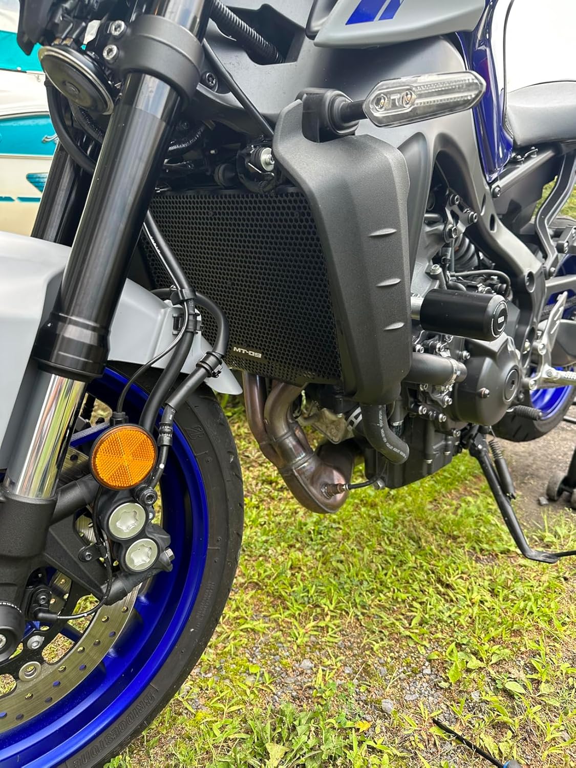 MT-09 2023Motorcycle Radiator Guard Protective Cover for MT 09 2021 2022 2023 MT09 SP 2021-2023