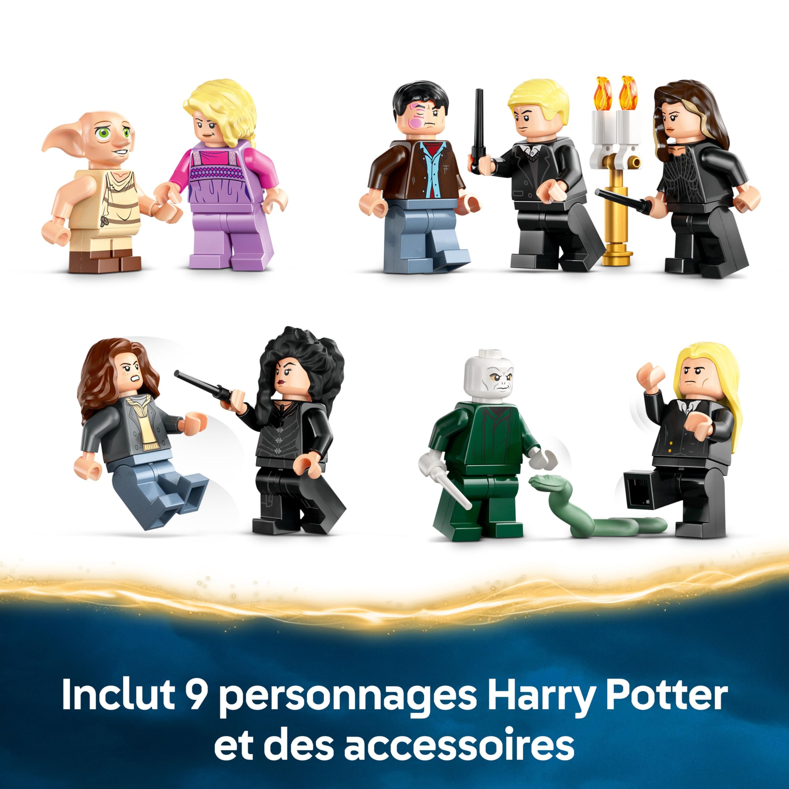 LEGO Harry Potter Le manoir des Malefoy - Jeu de Construction Collector pour garçons et Filles dès 10 Ans - 9 minifigurines Dont Dobby et Lord Voldemort 76453