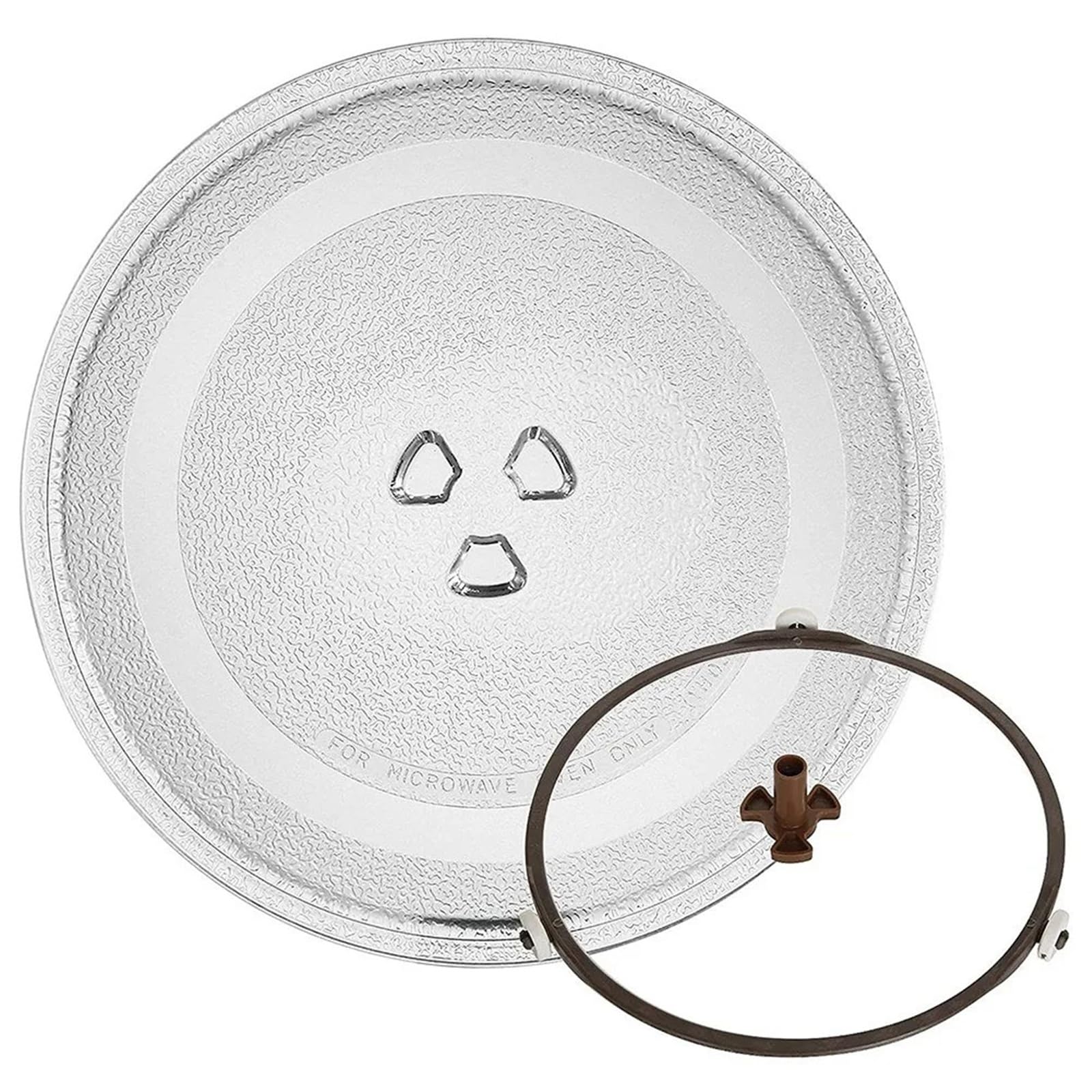 Plateau tournant rond en verre de 24.5cm, Compatible avec les pièces de rechange du four à micro-ondes