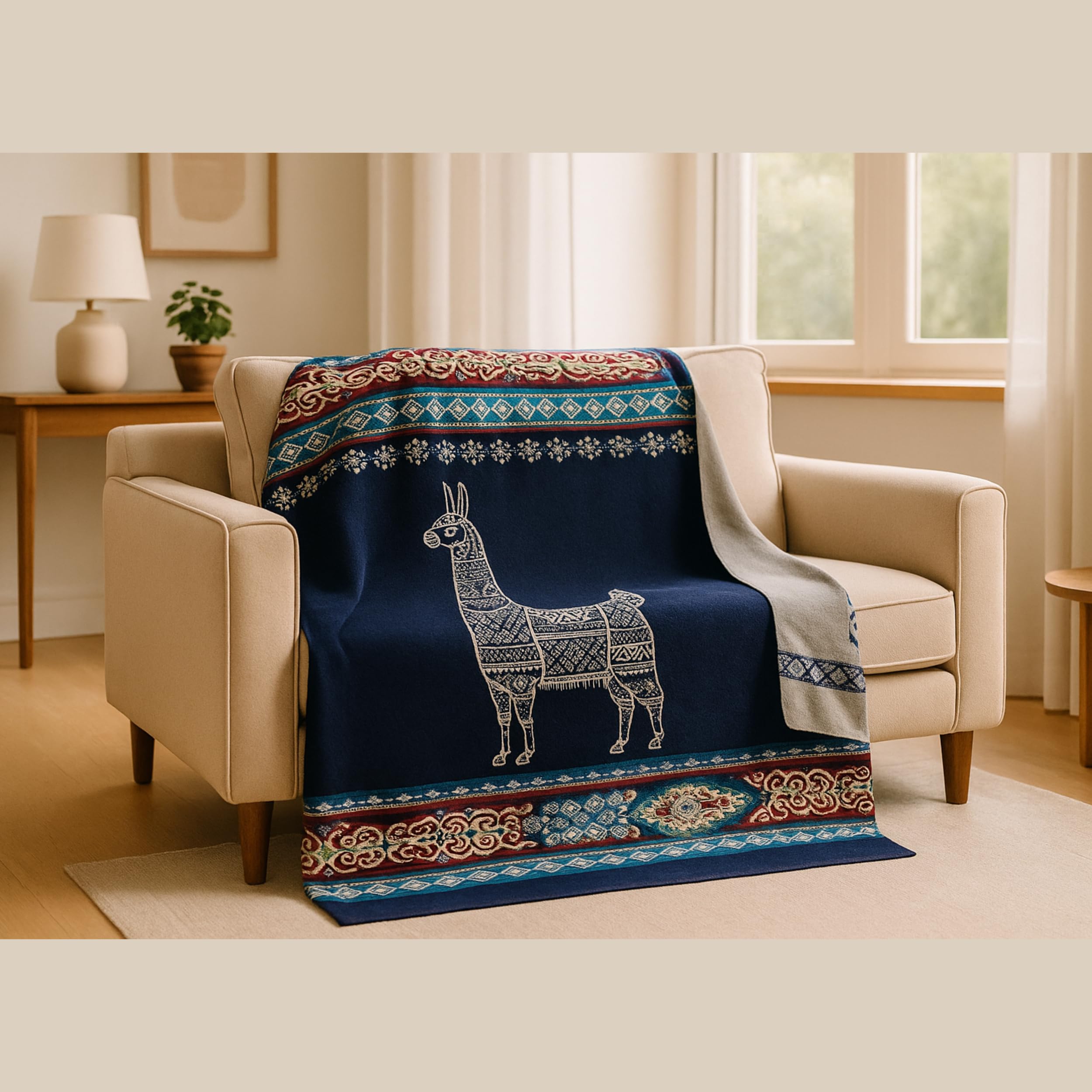 Amazon.com: Tommy Lion - Alpaca Wool Blanket 80x90 in