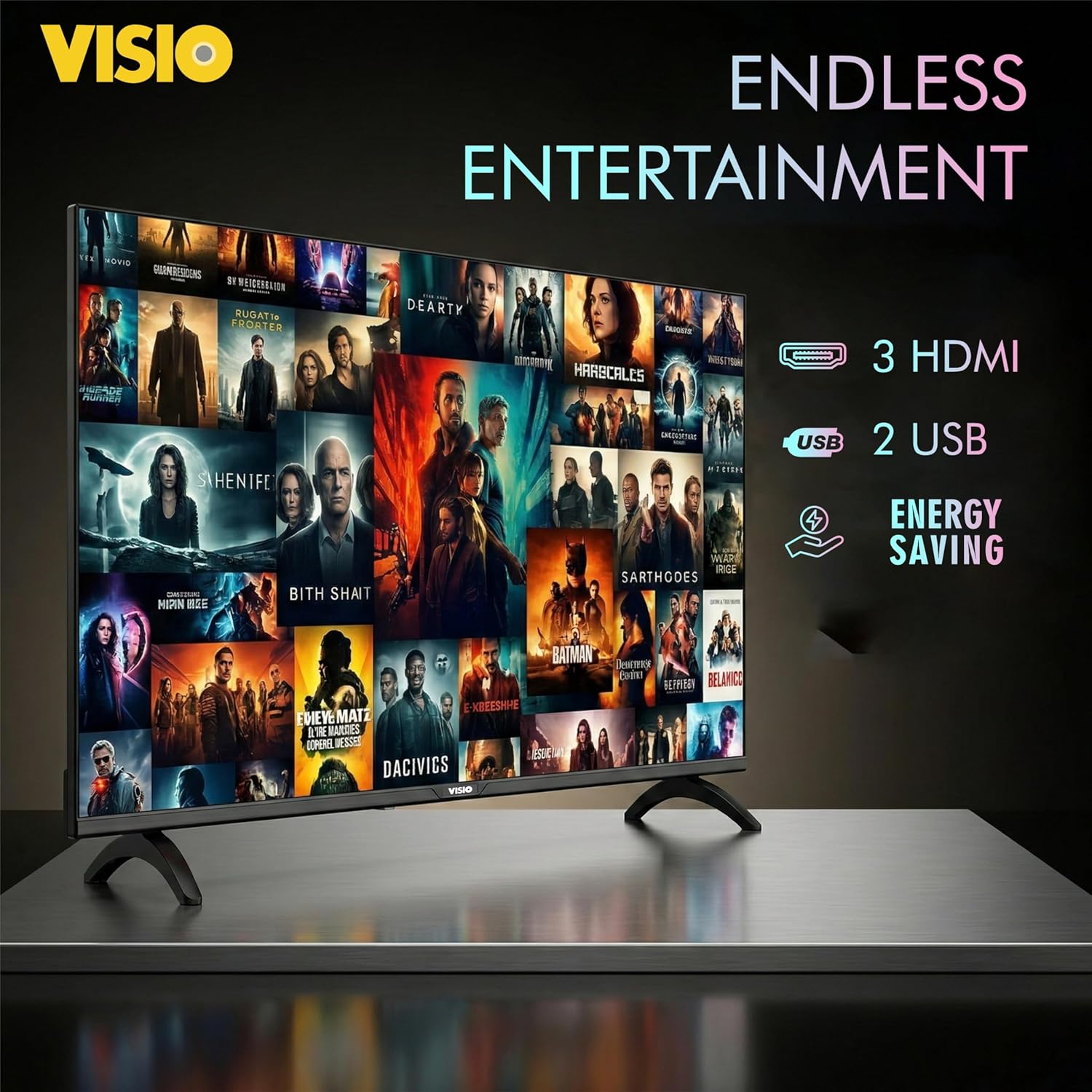 Visio 43 Inch Full HD Android Smart TV , Frameless 1080p LED D... - view 1