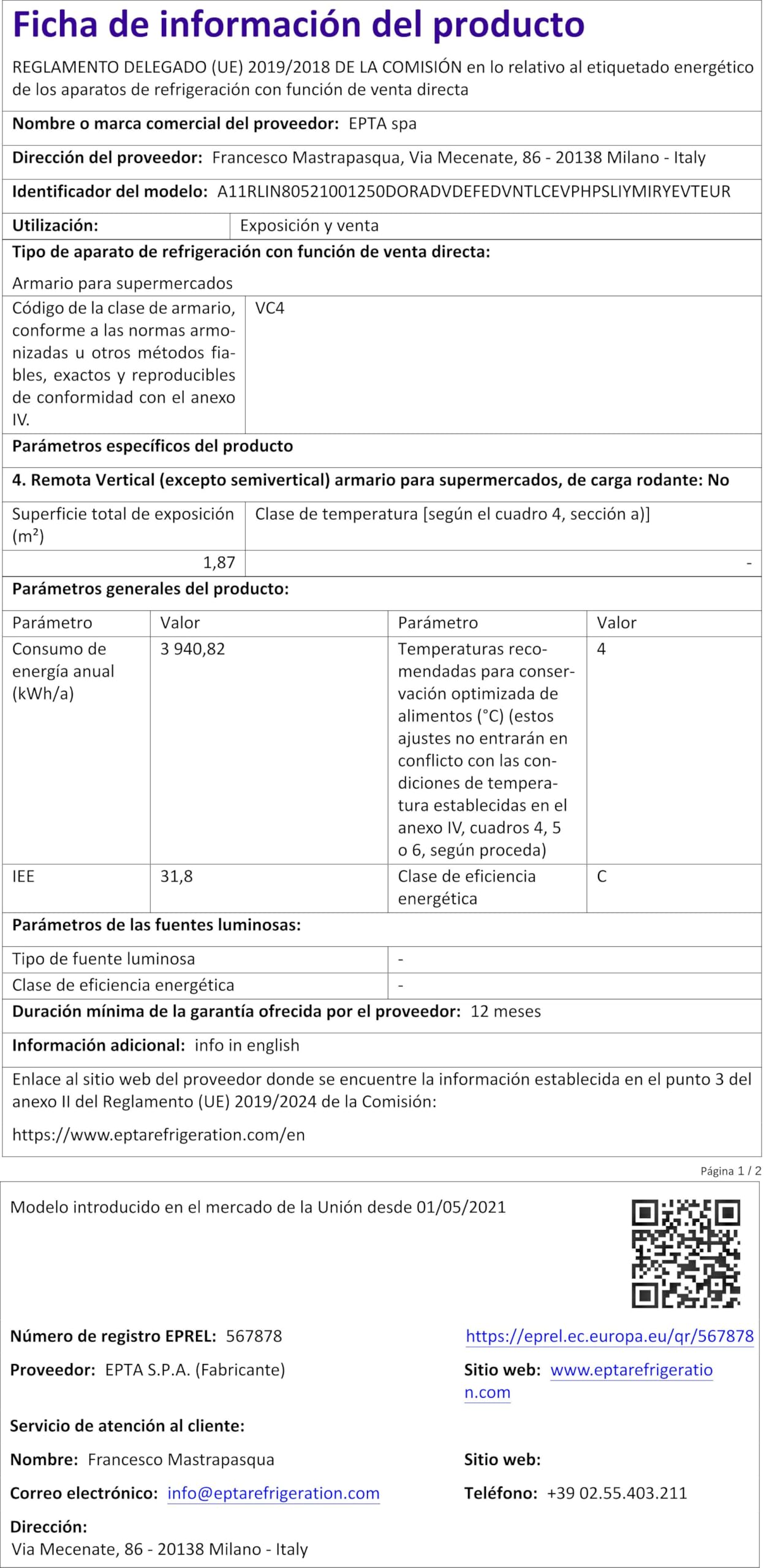 Pannello LED KING+ 45 W, 4500 lm, AC 220-240 V, 50/60 Hz, IP54, 120 x 30 cm, bianco neutro, bianco