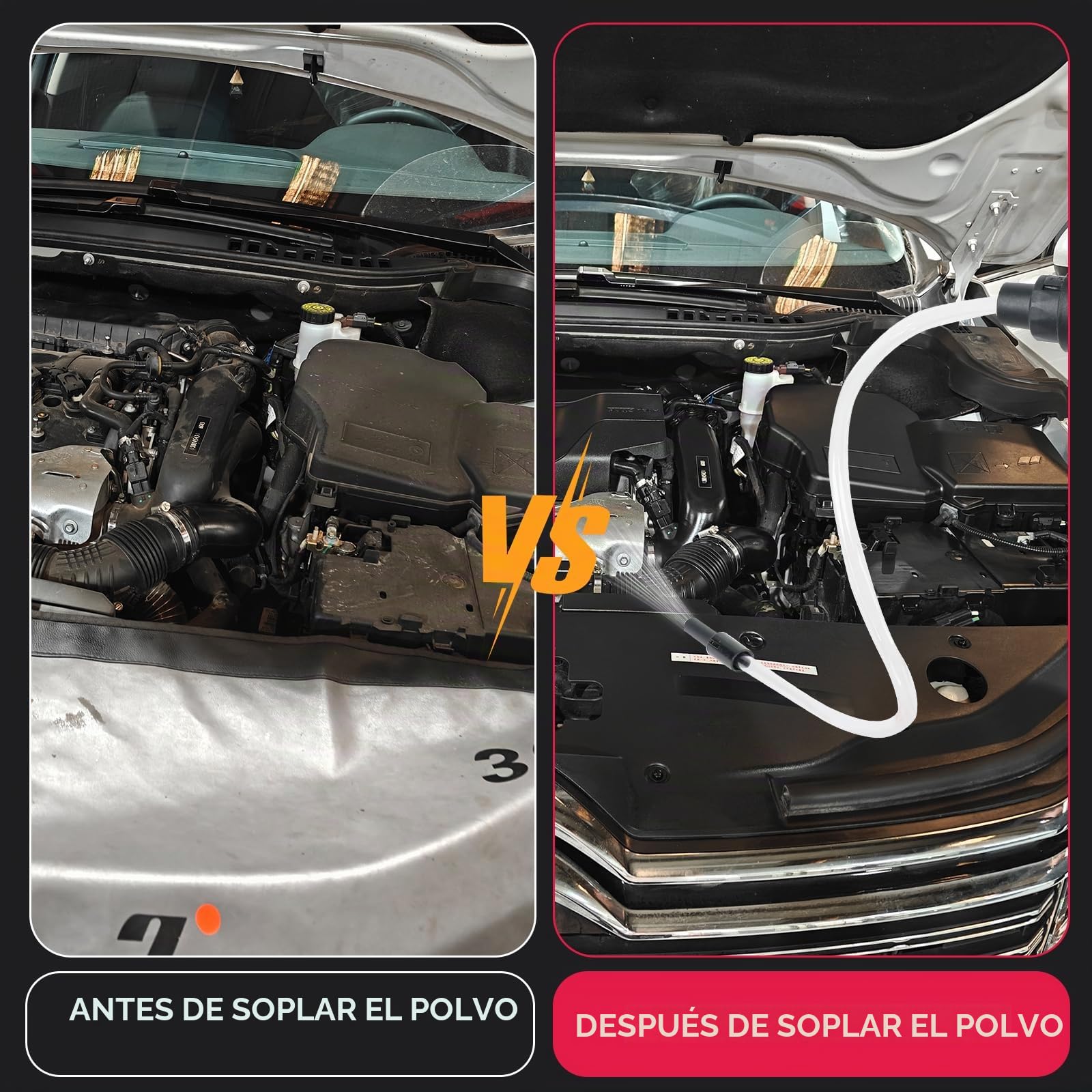 Batería soplador compatible con batería Milwaukee M18 de 18 V, 40000 rpm, mini soplador inalámbrico, 447 MPH, velocidad continua para garajes, taller, aserradero