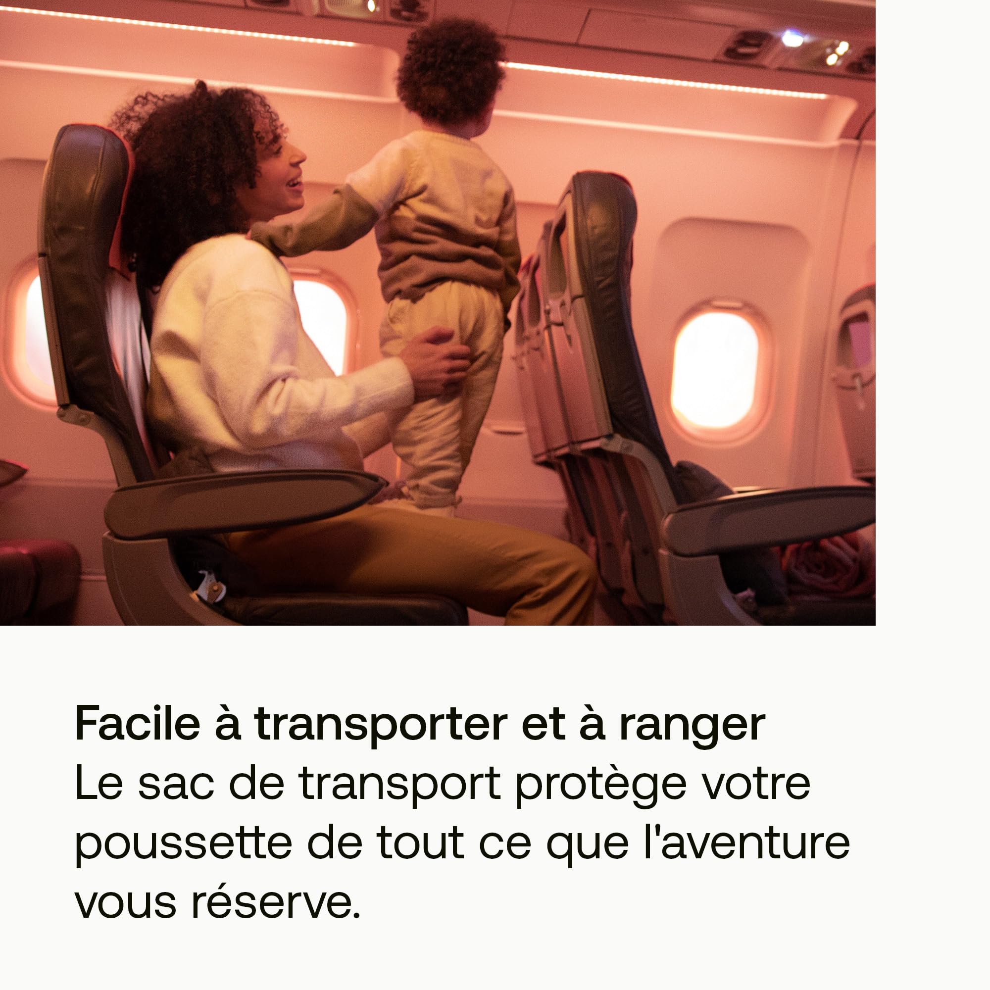 Bugaboo Sac de Transport pour Poussette Butterfly, Compatible IATA, Convient aux Compartiments supérieurs d'avion, Durable, Facile à Transporter, avec rangements pour Accessoires et Fond rembourré