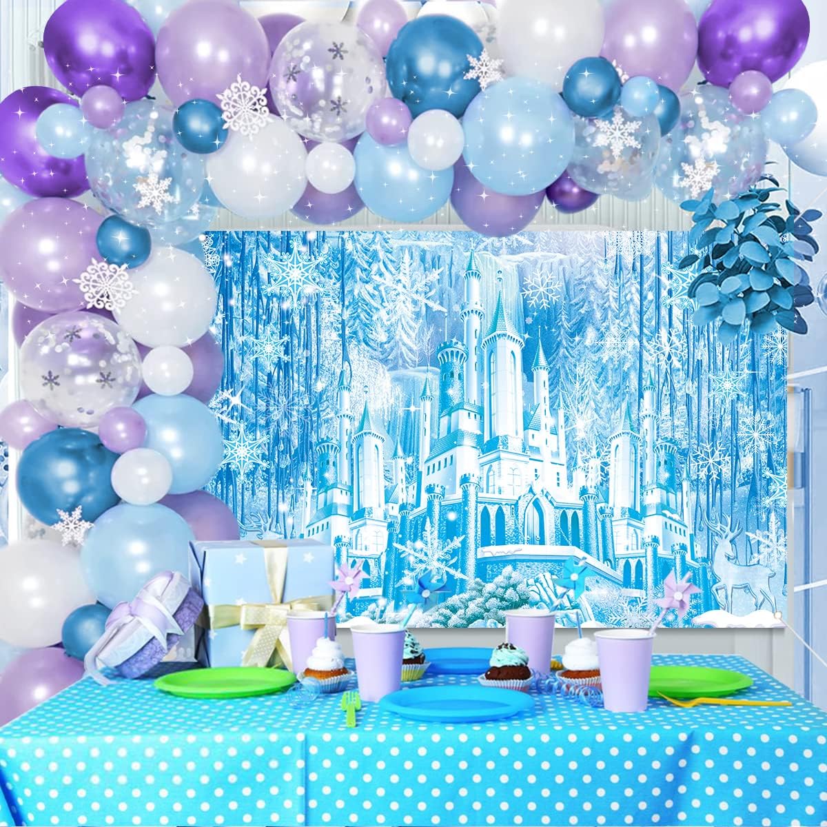 Amazon.com: Patelern Frozen Birthday Decorations, Frozen Birthday Party ...