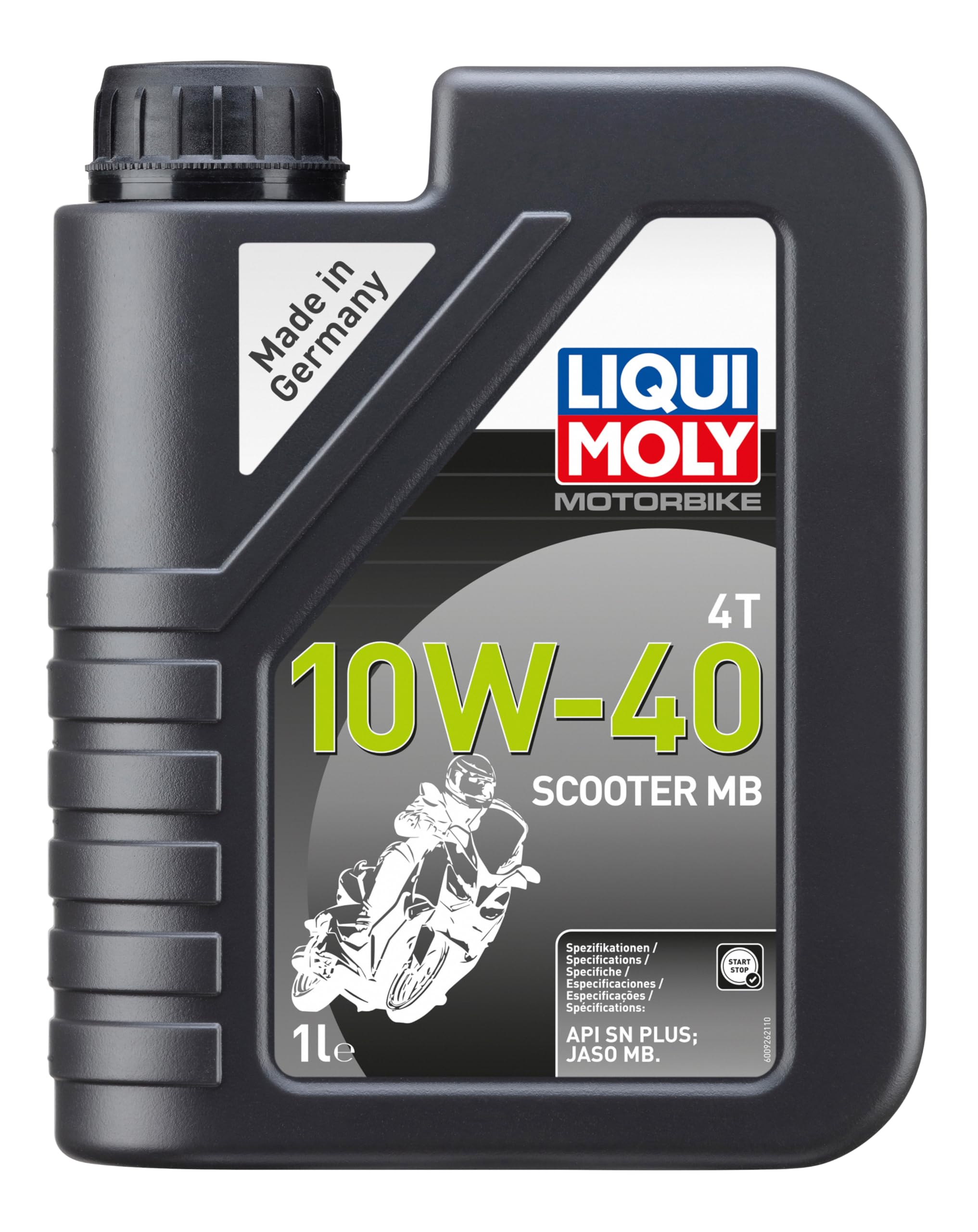 LIQUI MOLY Motorbike 4T 10W-40 Scooter MB | 1 L |Motoröl für 4-Takt-Roller | Art.-Nr.: 20832