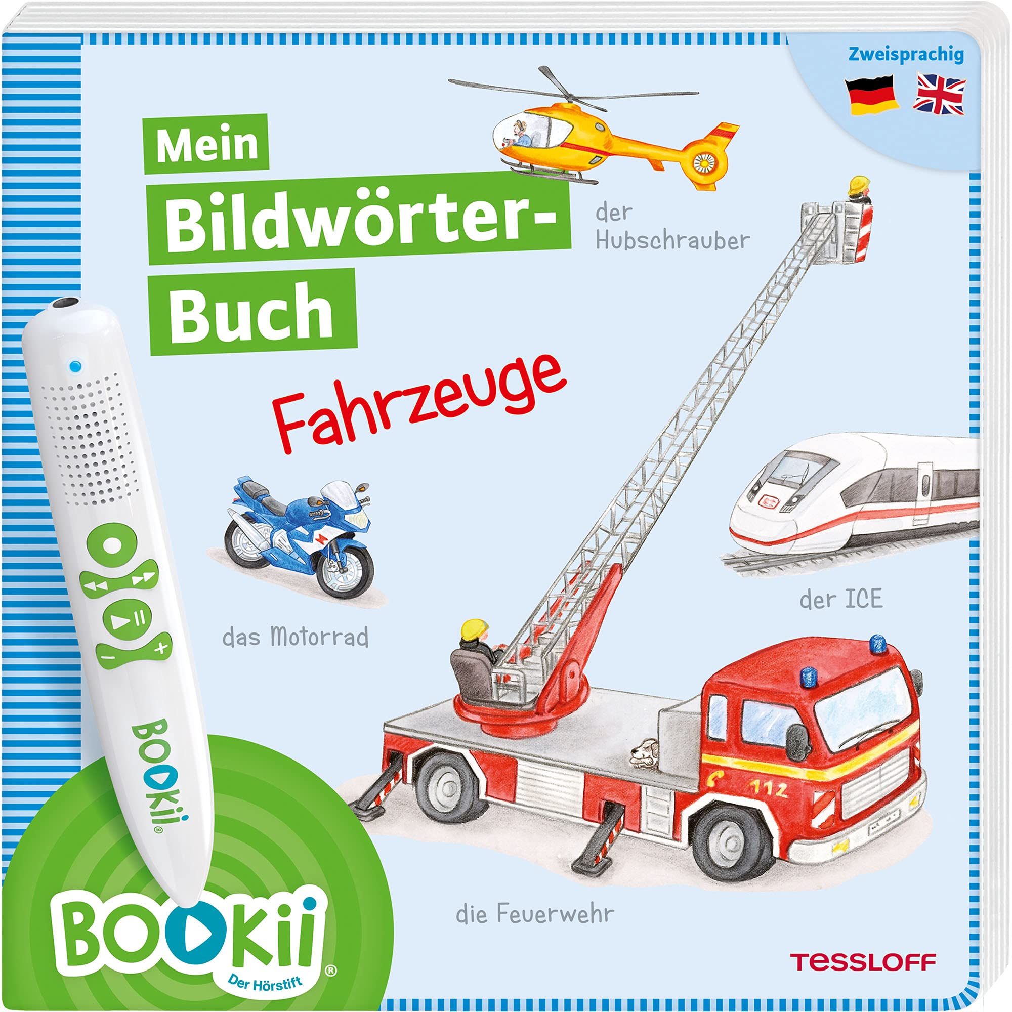 BOOKii® Mein Bildwörter-Buch Fahrzeuge: Zweisprachig Deutsch / Englisch