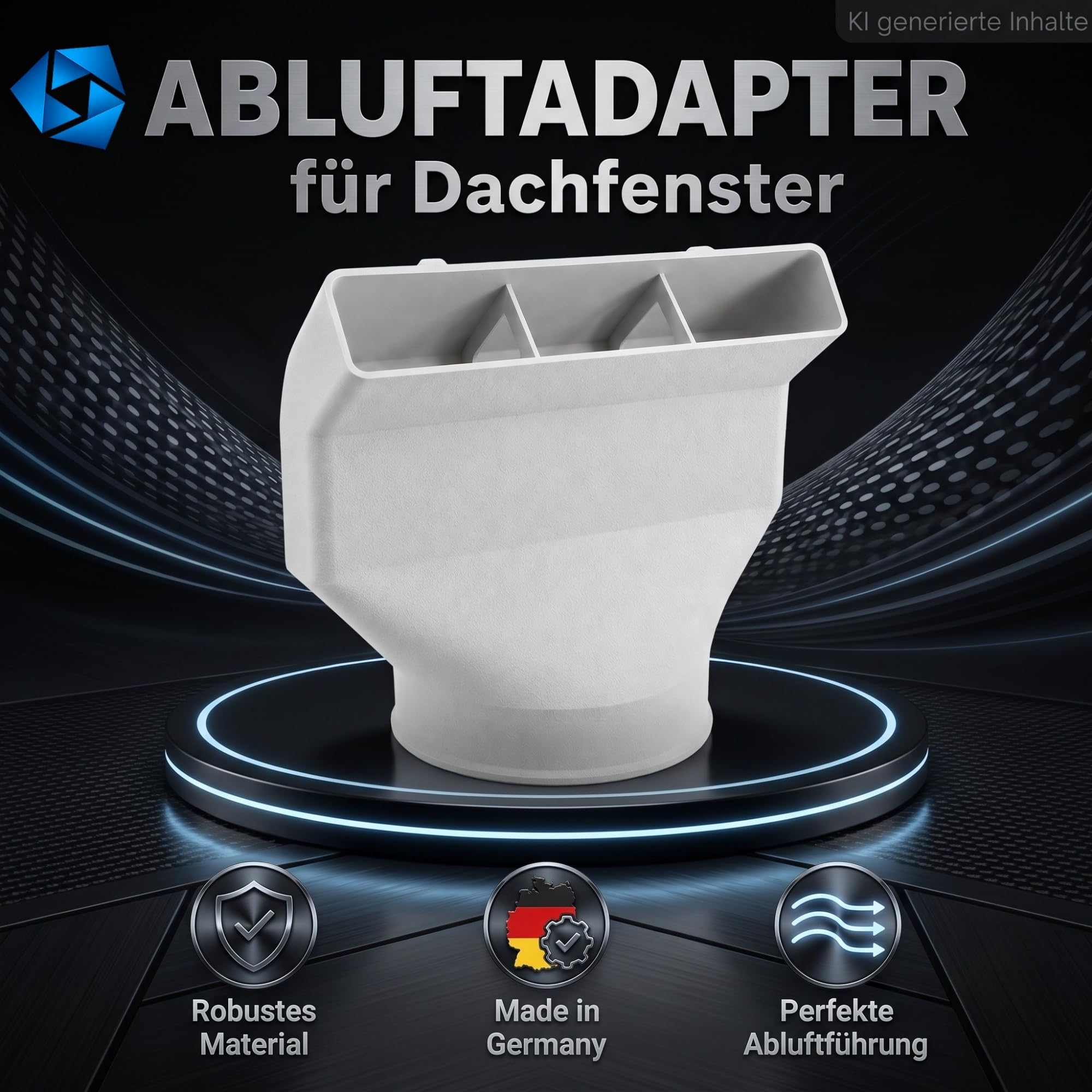 150mm Dachfenster Klima Adapter passend für Luftrohre & -schläuche Fenster