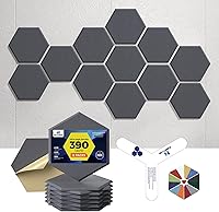 Vista 32 de Paneles acústicos autoadhesivos [390 lbs/yd³ de ultra-alta densidad], panel absorbente de sonido de 2ª generación, panel de sonido de nivel