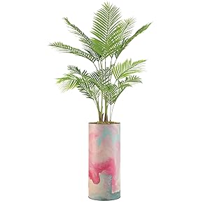 SIGNWIN Areca Palm Tree with Vintage Pink, Blue...