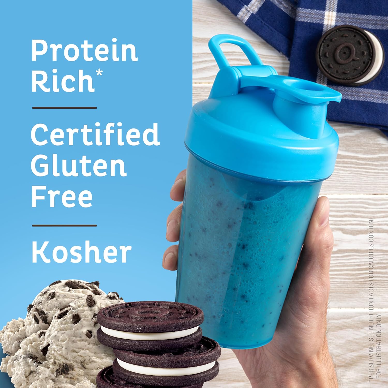 Quest Nutrition Cookies & Cream Protein Powder, 20g Protein, 1g Sugar, Low Carb, Gluten Free, 1.6 Pound, 24 Servings