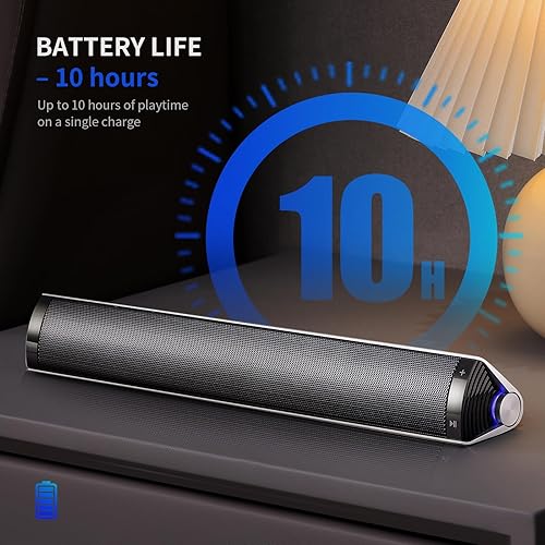 Miniatura 6 de Edifier Altavoz Bluetooth portátil de mesa inalámbrico con sonido estéreo fuerte, graves ricos, carcasa de aluminio actualizada, control táctil,