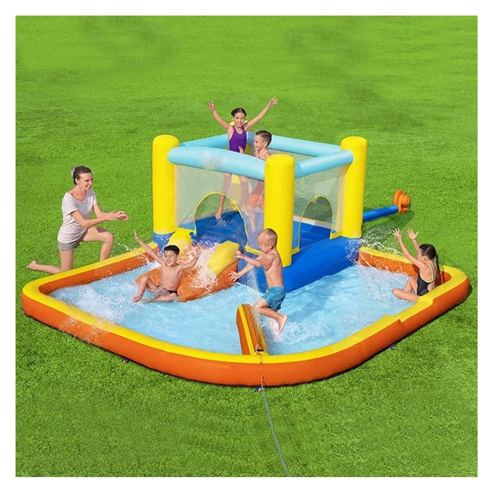 Castillo Hinchable, Castillo animoso Inflable Espacioso del Entretenimiento de la casa Despedida