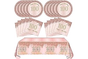 Cheers to 100 Years: Celebrate the Milestone with our Rose Gold 100th Birthday Decorations Kit