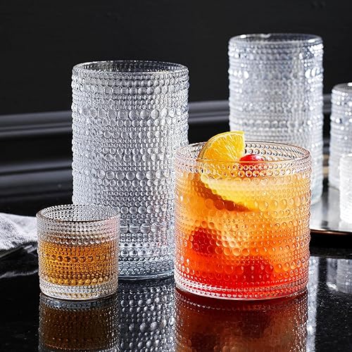 Miniatura 3 de Glavers - Dispensador de bebidas de 2 galones, jarra de cristal transparente con cuentas de hobuña, tapa hermética, espita de acero inoxidable de