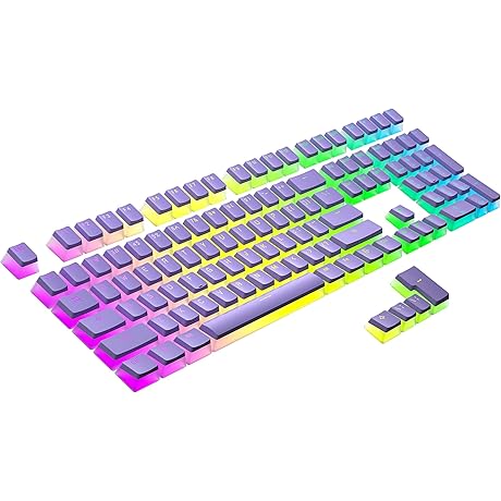 Ascendent Lavender Pudding Keycaps, Clutch Accessory for RGB Mechanical Gaming Keyboard