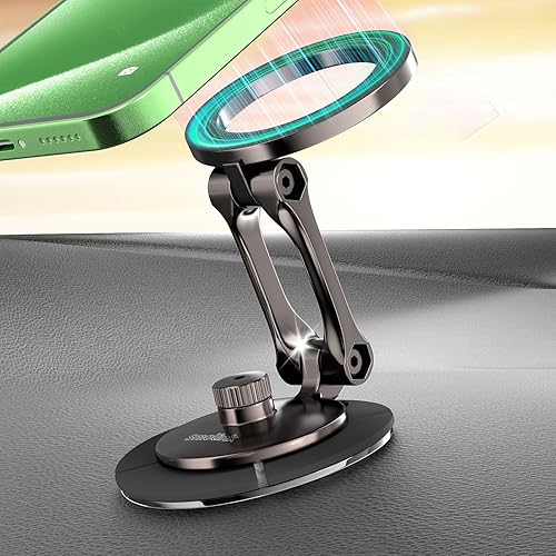 Miniatura 11 de Smolink Soporte para teléfono Tesla, soporte magnético de metal fuerte para teléfono magnético para el salpicadero del coche y Tesla Model 3/Y/S/X,