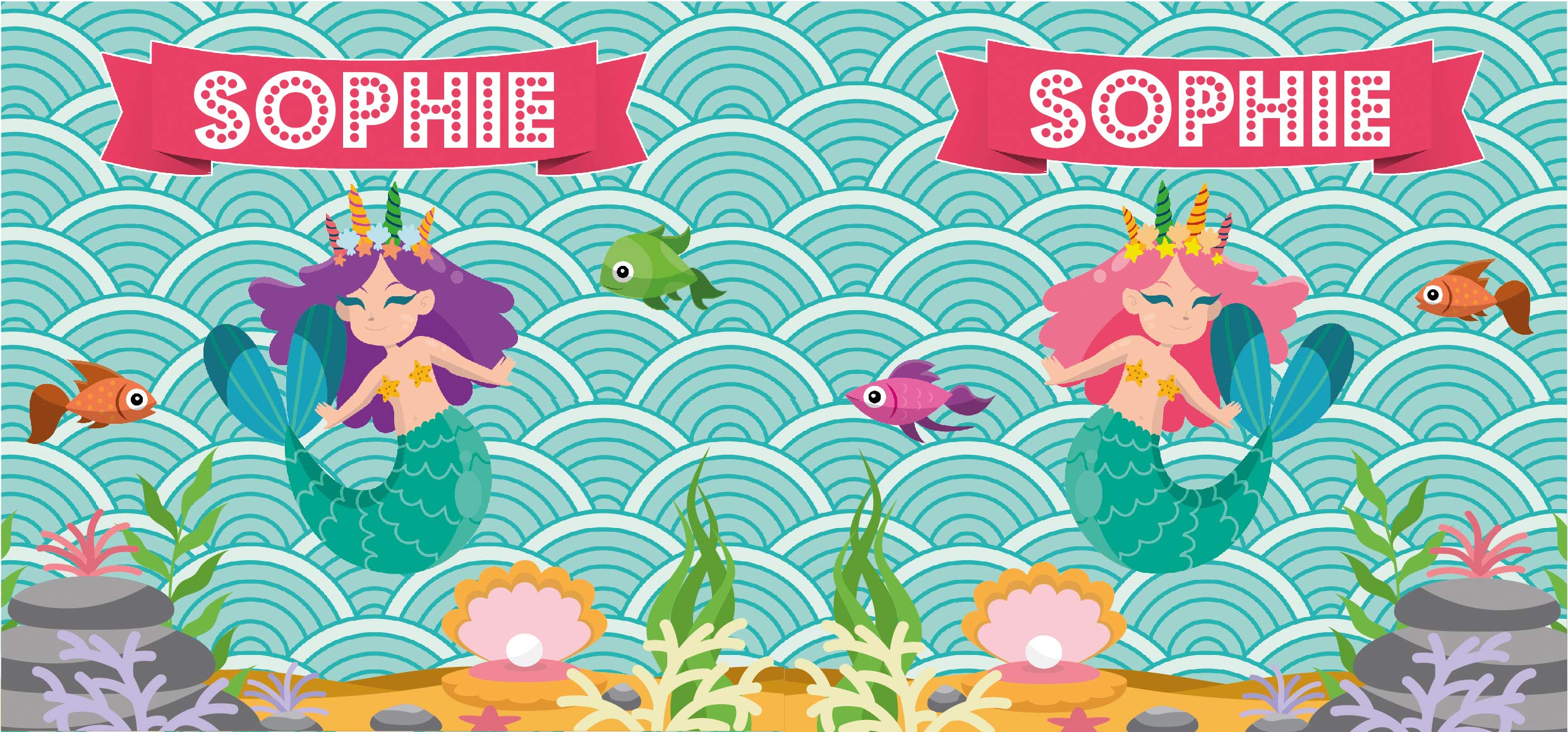 MakeThisMine - Set tazza e sottobicchiere per bambini, motivo unicorno